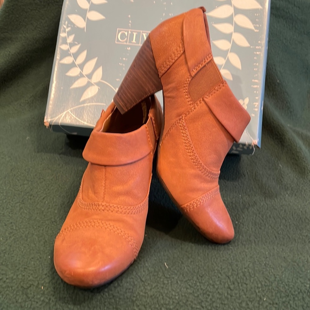 Civico 10 Faux Leather heeled bootie